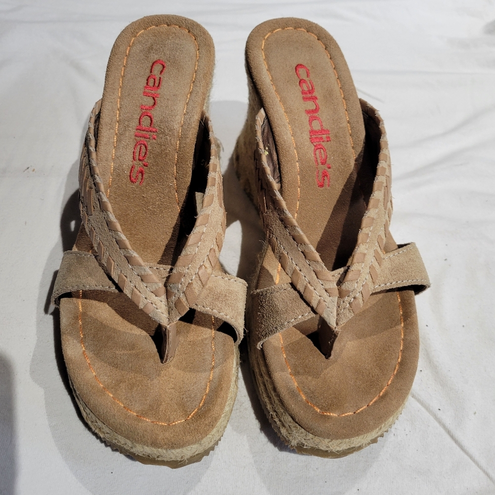 Candies Slip On Wedges. Size 5
